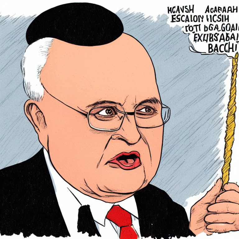 extreme closeup of mikhail gorbachev's character