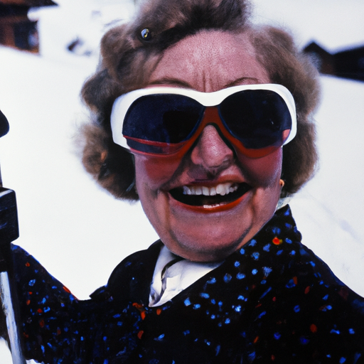 Margaret Thatcher snow skiing
