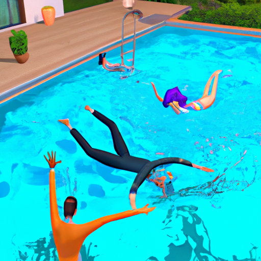 The sims 4 drowning in swimming pool