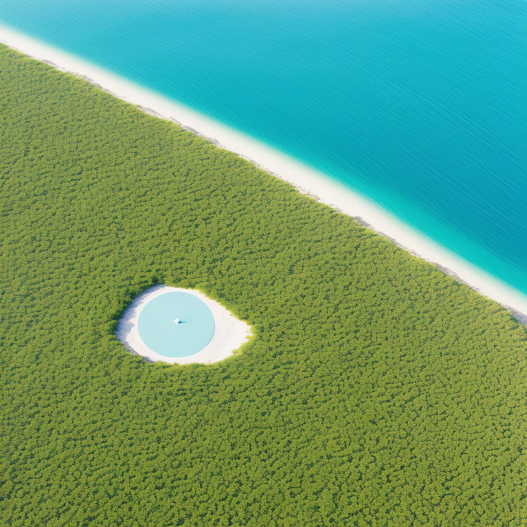 a pokeball but an island