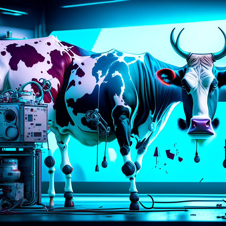 Dissected cows being experimented on inside of area 51 --synth 