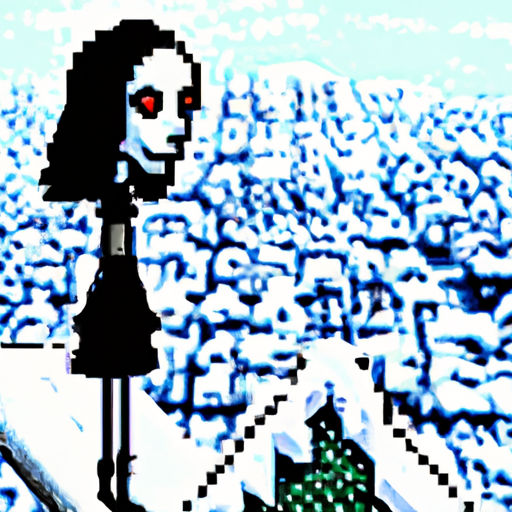 rapturous snow contemplation level with bride of frankenstein | in the style of sega genesis | safe for work     --8bit