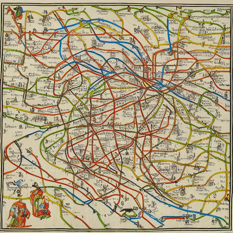MTA subway system map, Olaus Magnus (1539) --sd2