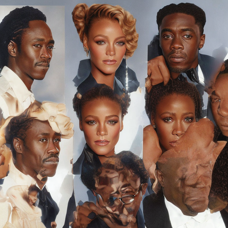  don cheadle | rihanna | blake lively | chadwick boseman | 8 faces on a private school yearbook page          