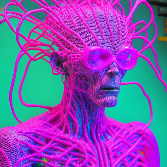 Dogmatic man is a mix of rubber bands and an alien