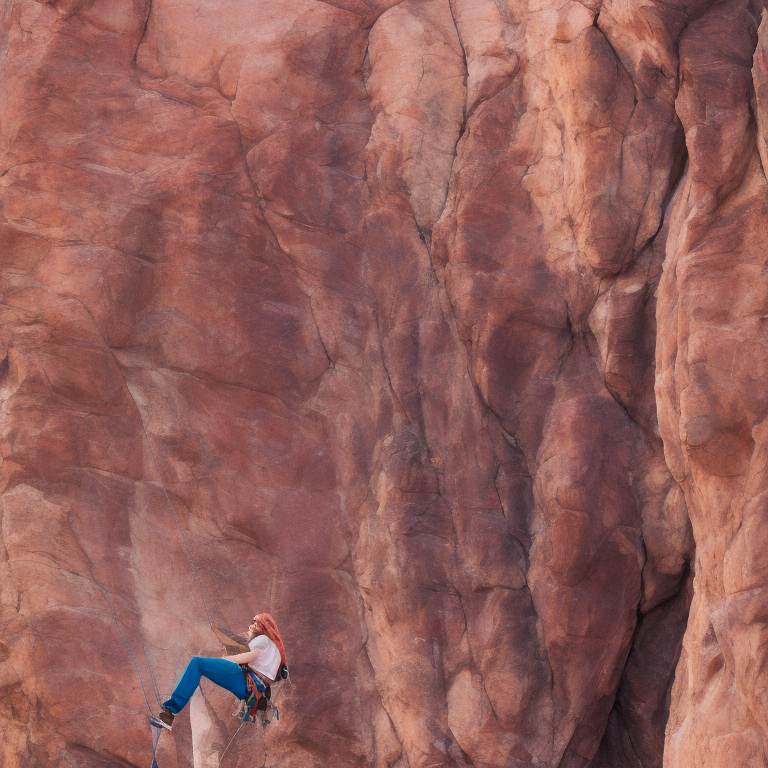 Jared Leto climbing a pink mountain on vacation  --vacation