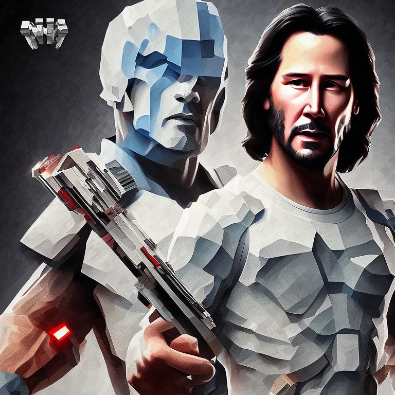 keanu reeves with minecraft skin --mtr