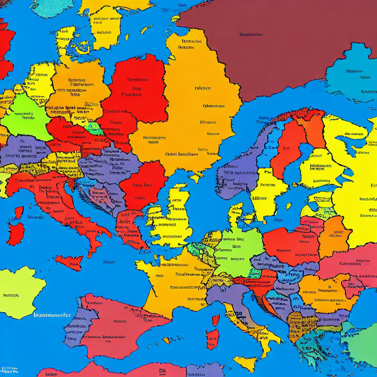 greate a map of europe. politicaly colored only, with the fictional country "Preussisches Reich Deutschler Länder".
This country covers this area: Germany, Poland including Kaliningrad, Netherlands, Elsass, Lothringen, Flandern, Luxenburg, Switzerland, South Tirol, Croatia, northwestern italy, Austria, Hungaria, Romania, czech republic, Denmark. all these country areas need to be in the same color as germany. realistic european shape. germany is much bigger than it was 1920.
 --map       