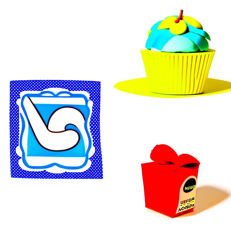 care package is a file baked into a smurfette birthday muffin --yes