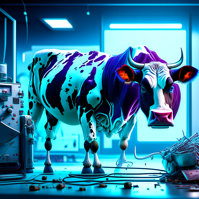 Dissected cows being experimented on inside of area 51 --synth 