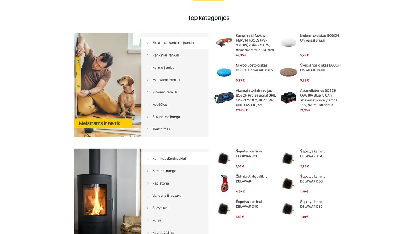 Moki Veži Large Scale Ecommerce Store case study image 1