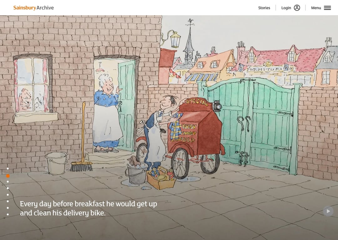 Sainsbury Archive: Harry’s Story landing page case study image 3