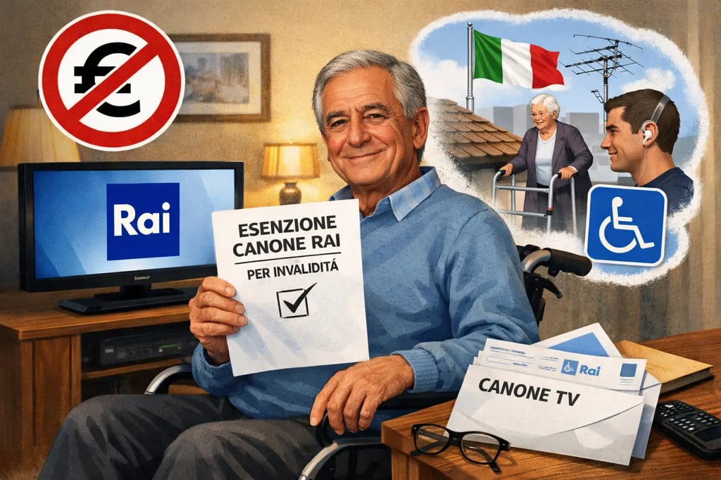 Esenzione Canone Rai per Invalidi