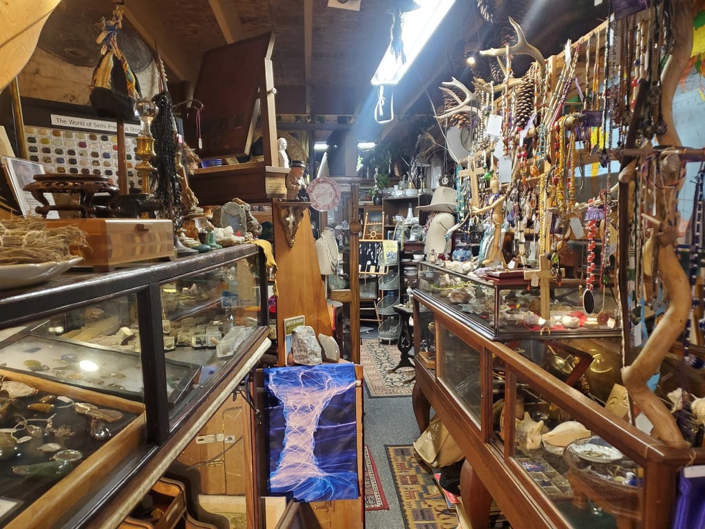 Photo of Purple Tornado rocks & antiques