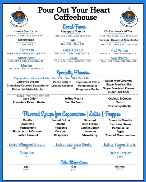Pour Out Your Heart Coffeehouse