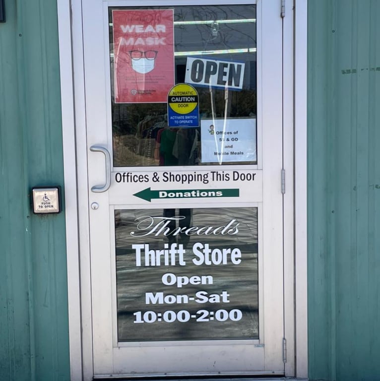55 & GO Volunteer Program/ Threads Thrift Store/ Joy Toys