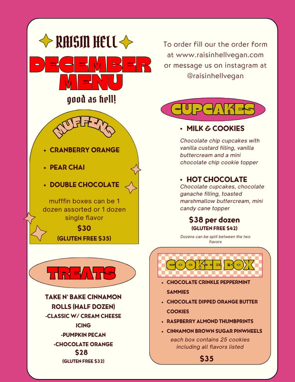 Raisin Hell Vegan Bakery