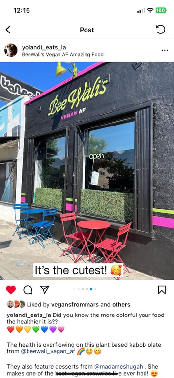 BeeWali’s Vegan AF ( amazing food)