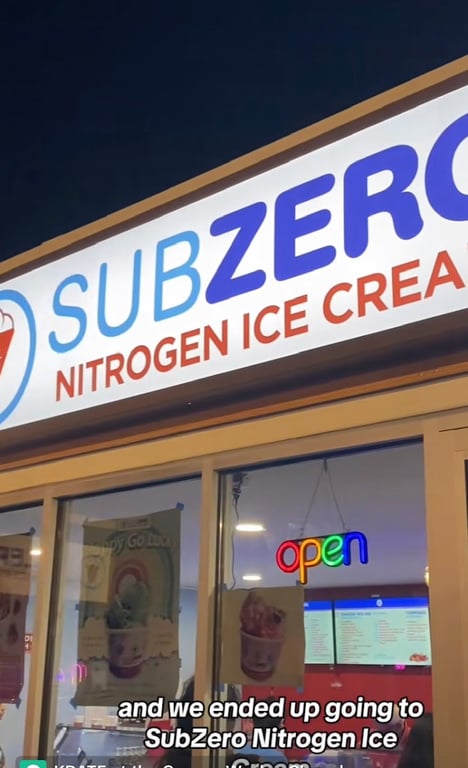 Sub Zero Nitrogen Ice Cream – Coming Soon!