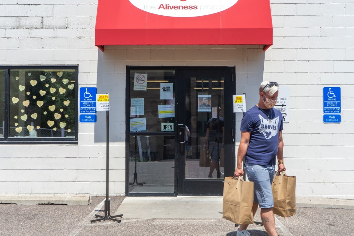 The Aliveness Project Food Shelf (for People Living with HIV)