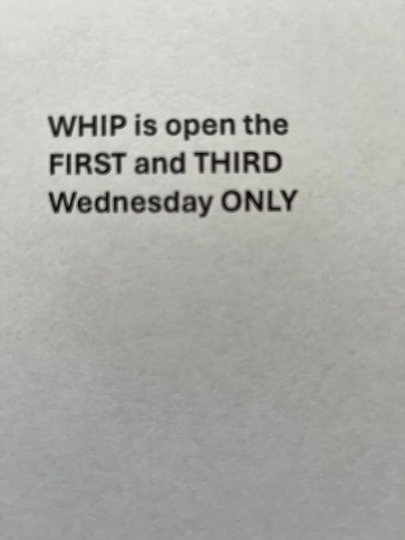 Washington Helps Its People – Open the FIRST and THIRD Wednesday 8:30 – 11am and 4:30- 6:00pm