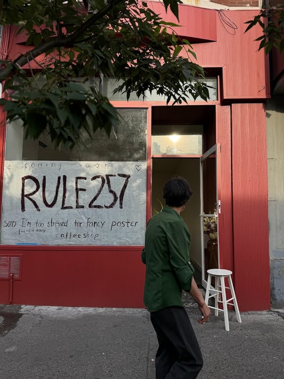 Rule 257 Coffee shop