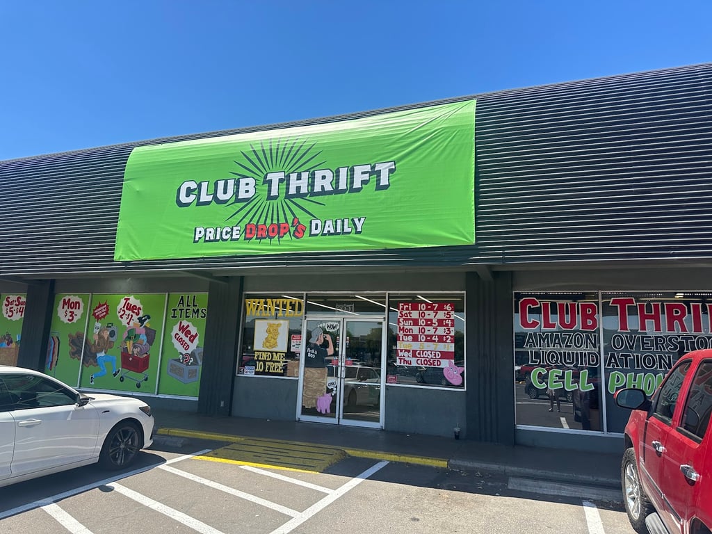 Club Thrift Bin Store -Thrift Store Eugene, Amazon Overstock