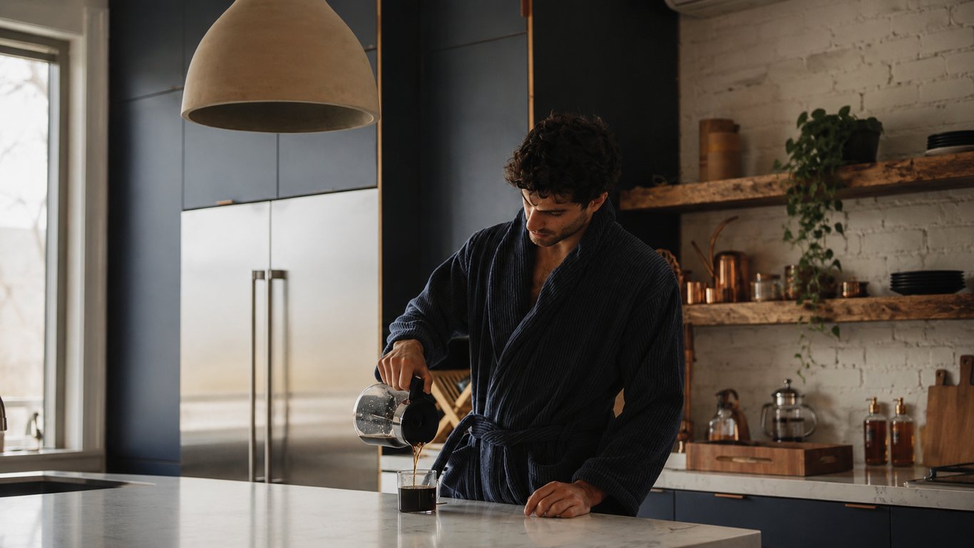 A Men's Morning Vitality Routine: Light, Protein, Strength, Stress, and Supplements