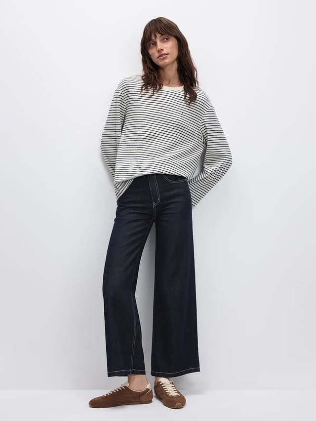Retro Striped Long-Sleeve T-Shirt