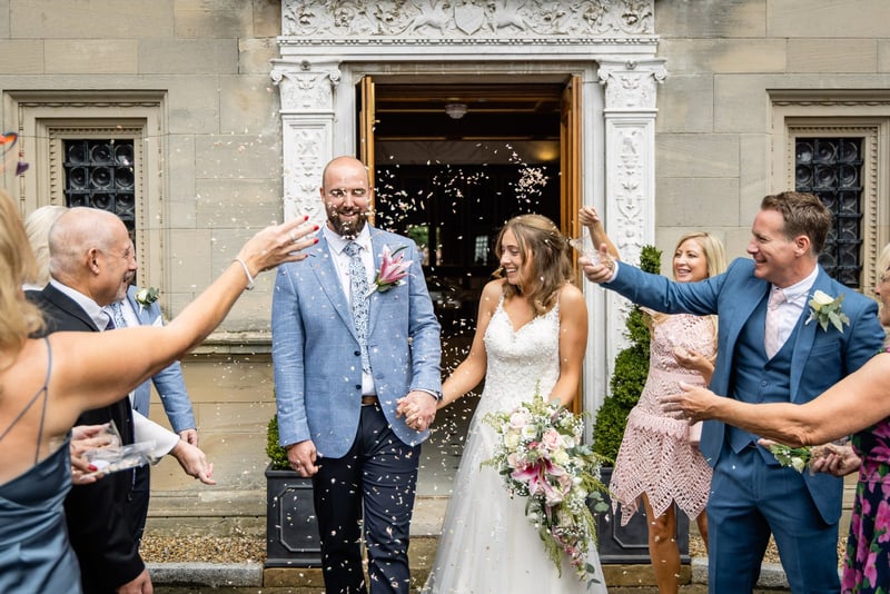 Wedding photography at Bourton Hall