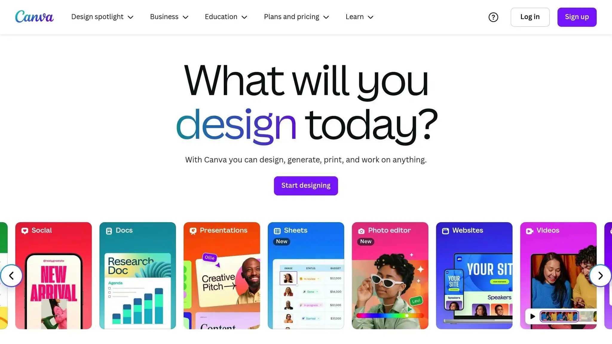 Canva with AI Features
