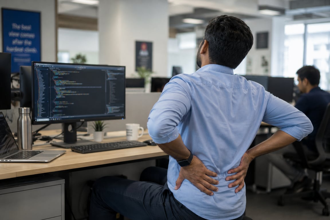 The 9-to-9 Body: How 10 Years at a Desk Quietly Wrecks Your Spine (and How to Reverse It)