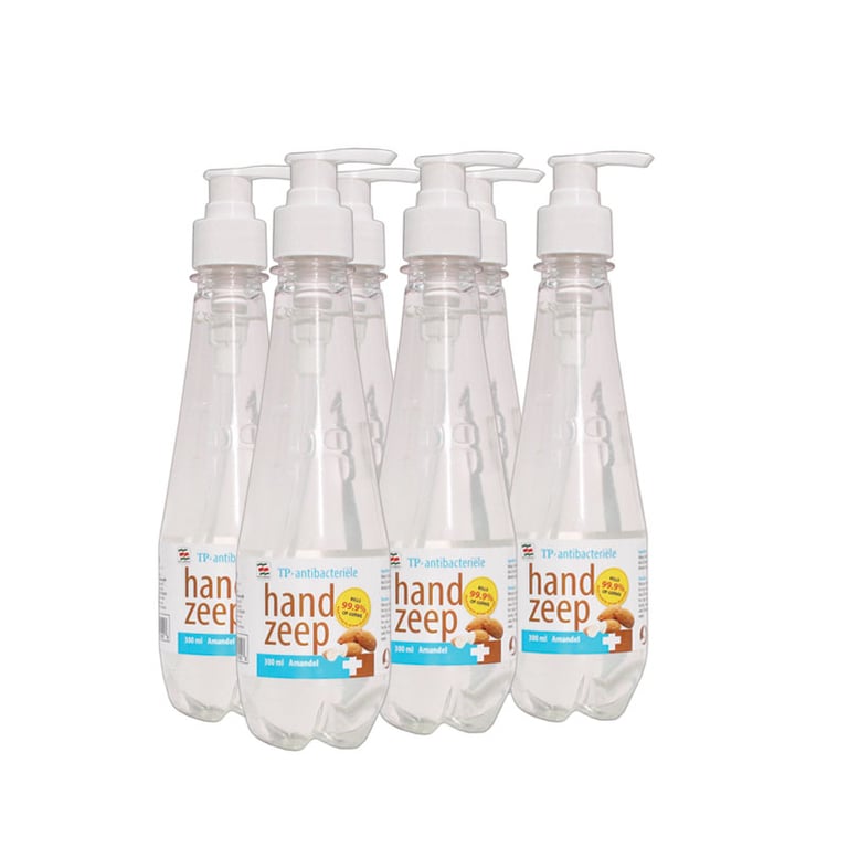 TP AMANDEL ANTIBACTERIELE HANDZEEP (ALMOND ANTIBACTERIAL HANDSOAP) 6 X 300 ML