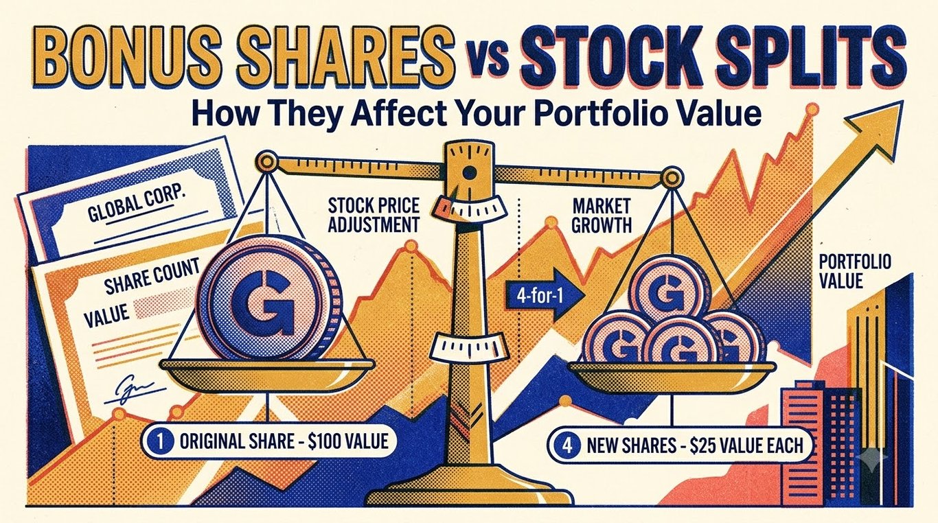 Bonus Shares vs Stock Splits: How They Affect Your Portfolio Value