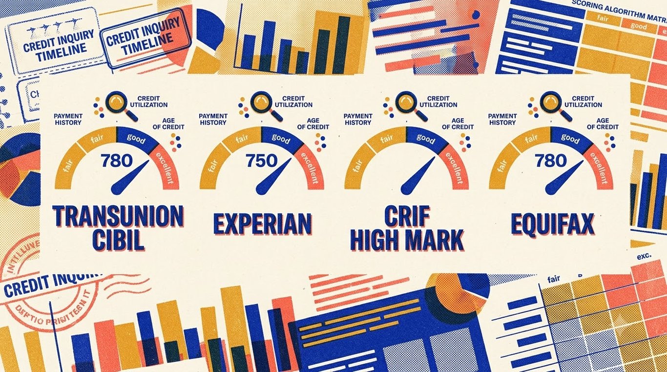 CIBIL Score vs Experian vs CRIF: Understanding the Different Bureaus