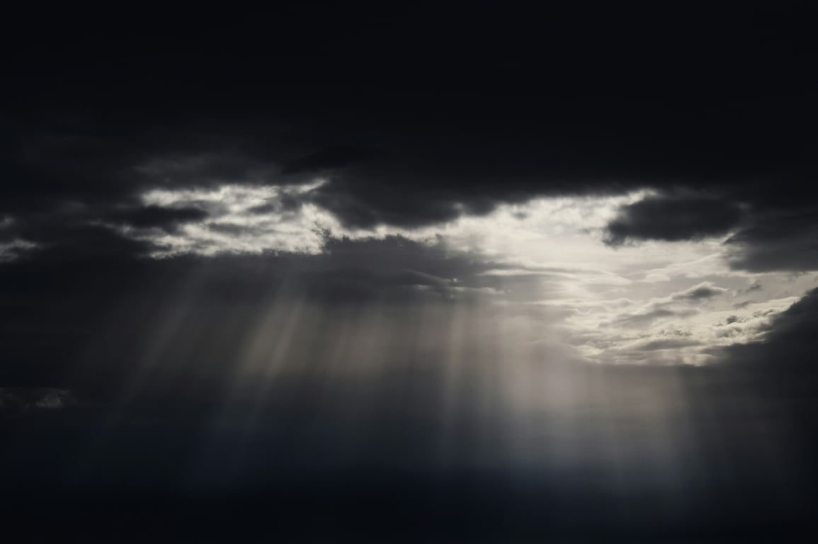 Dark and Light representing Yin and Yang