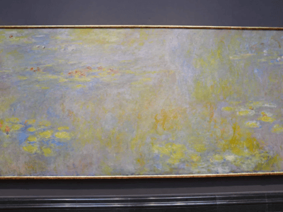Monet's water lilies, exhibited at the National Gallery, evoke the serenity and beauty of Impressionist nature.