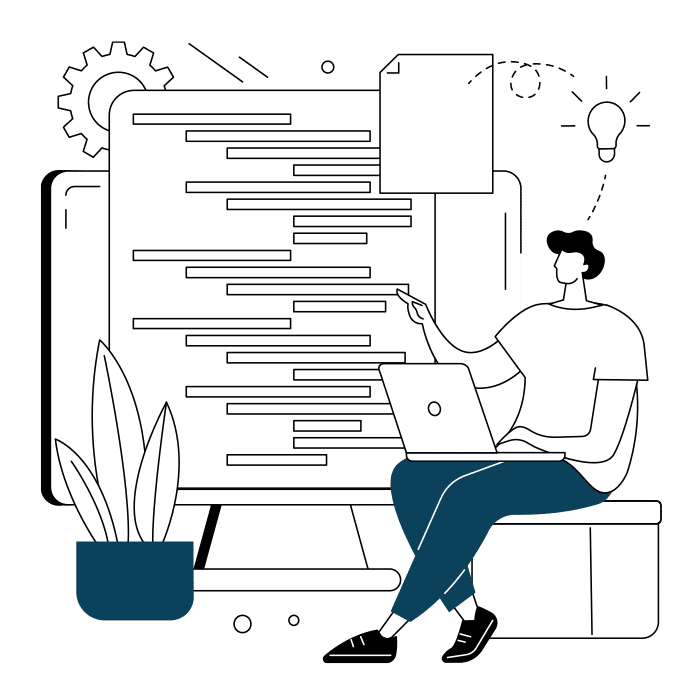 A cartoon illustration is being sketched and designed in the clipart.