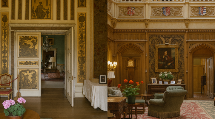 Magnificent rooms in Highclere Castle
