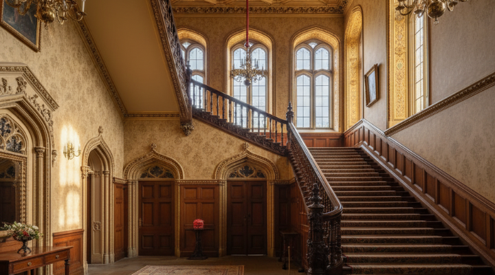 Inside the Castle: The Saloon & Grand Staircase
