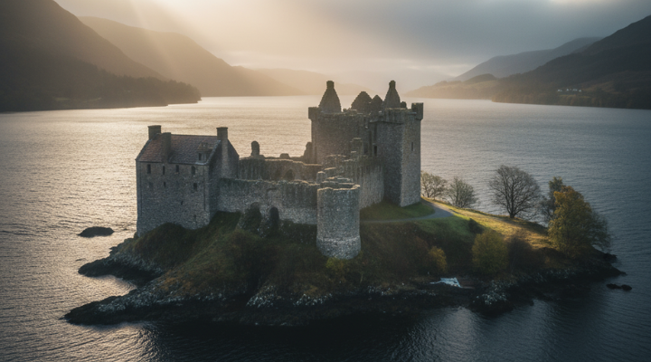 Loch Ness with Urquhart Castle