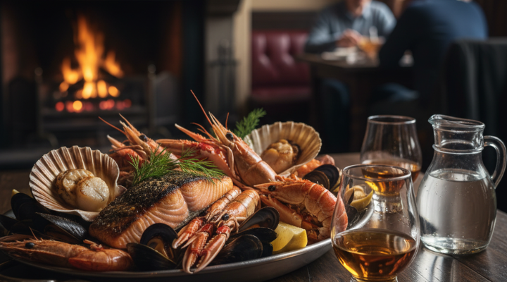 Fresh seafood platter