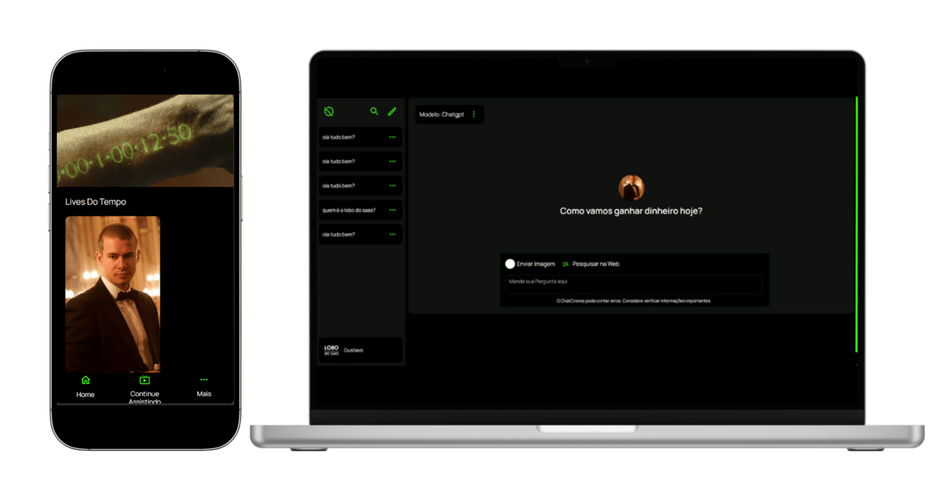 Mockup CLTube em dispositivos