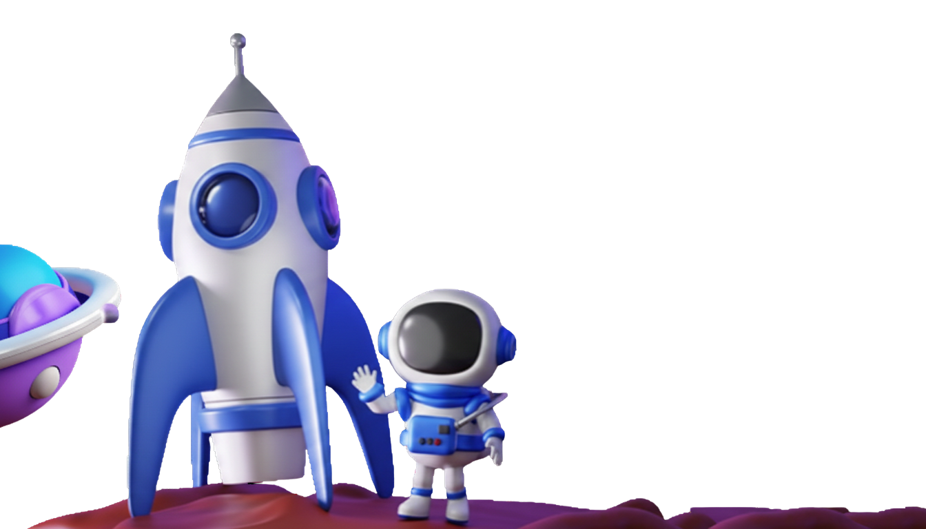 Foguete e Astronauta Atonautas