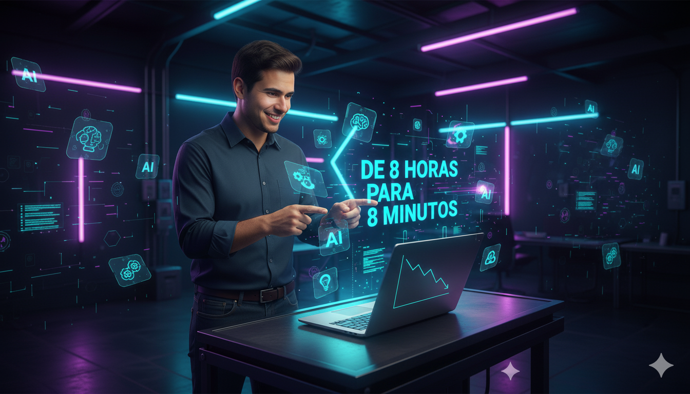 Mockup da Plataforma Cronos mostrando o Hub de IAs e a Comunidade