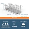 9 Foot Gateway 3G Ramps with Picket Handrails Dimensions