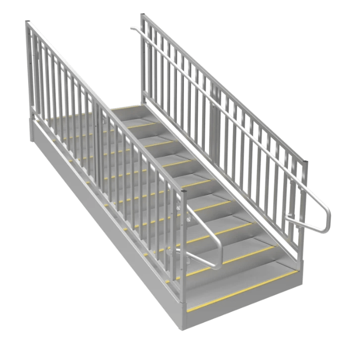 Metal Stairs for Offices, Trailers and Business Steps