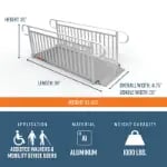 Picture of 8 Foot EZ-ACCESS® GATEWAY® 3G Ramps with Vertical Picket Handrails