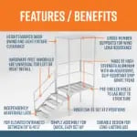 Fortress Office Trailer Stairs Features