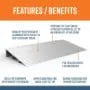 Features of the 3 inch door threshold ramp